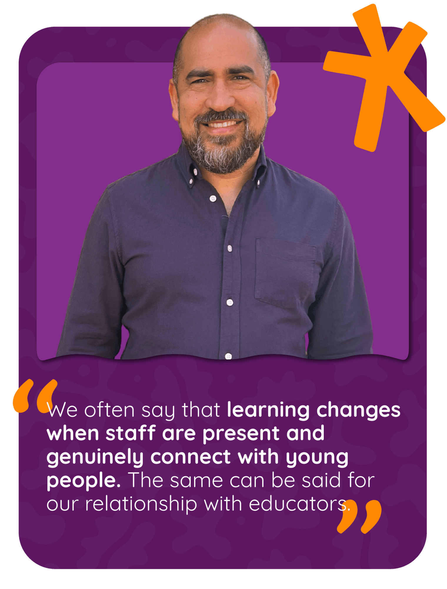 A headshot of Mizzen Education's CEO Carlos Santini smiling.