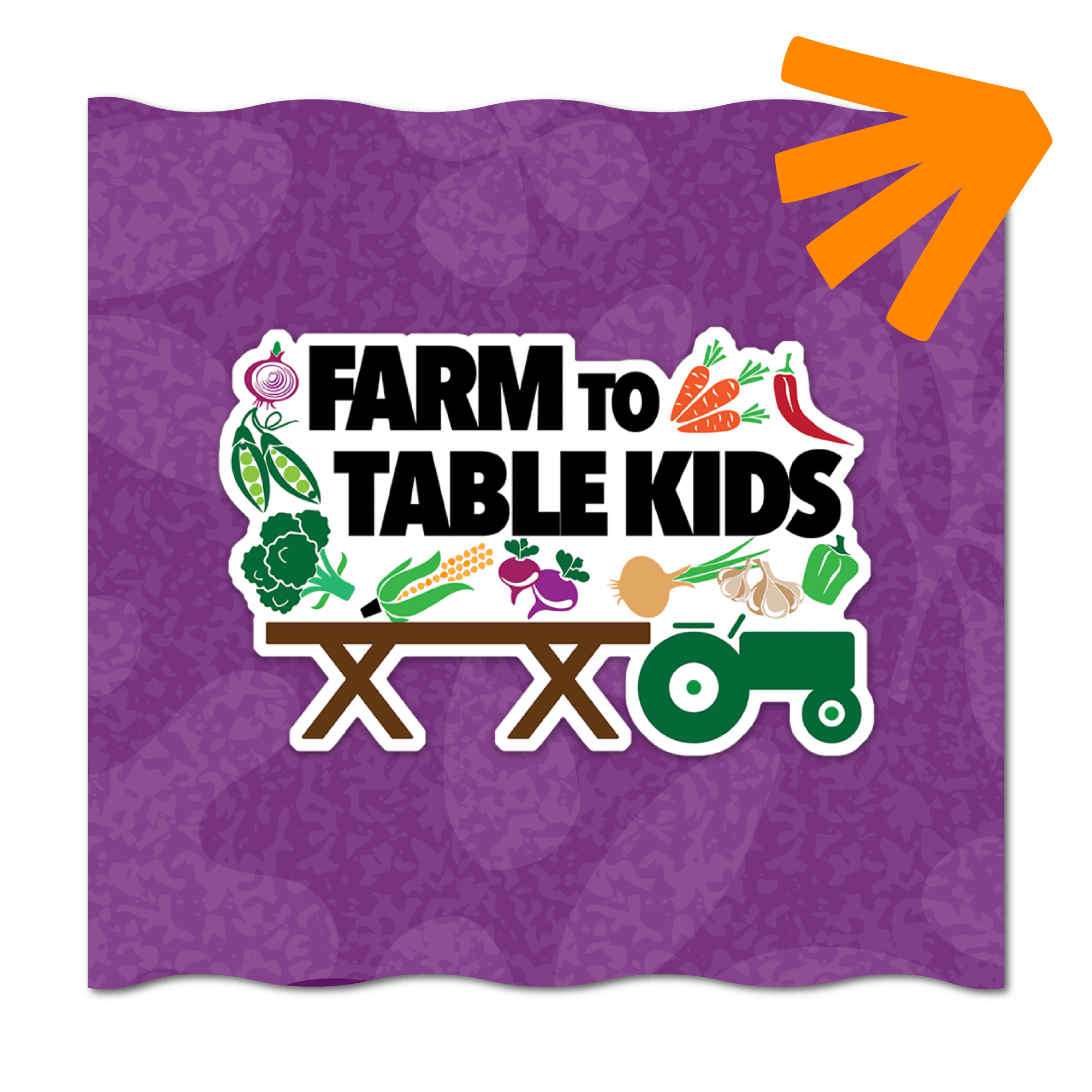 Logo of Farm to Table Kids. Logo of Farm to Table Kids.