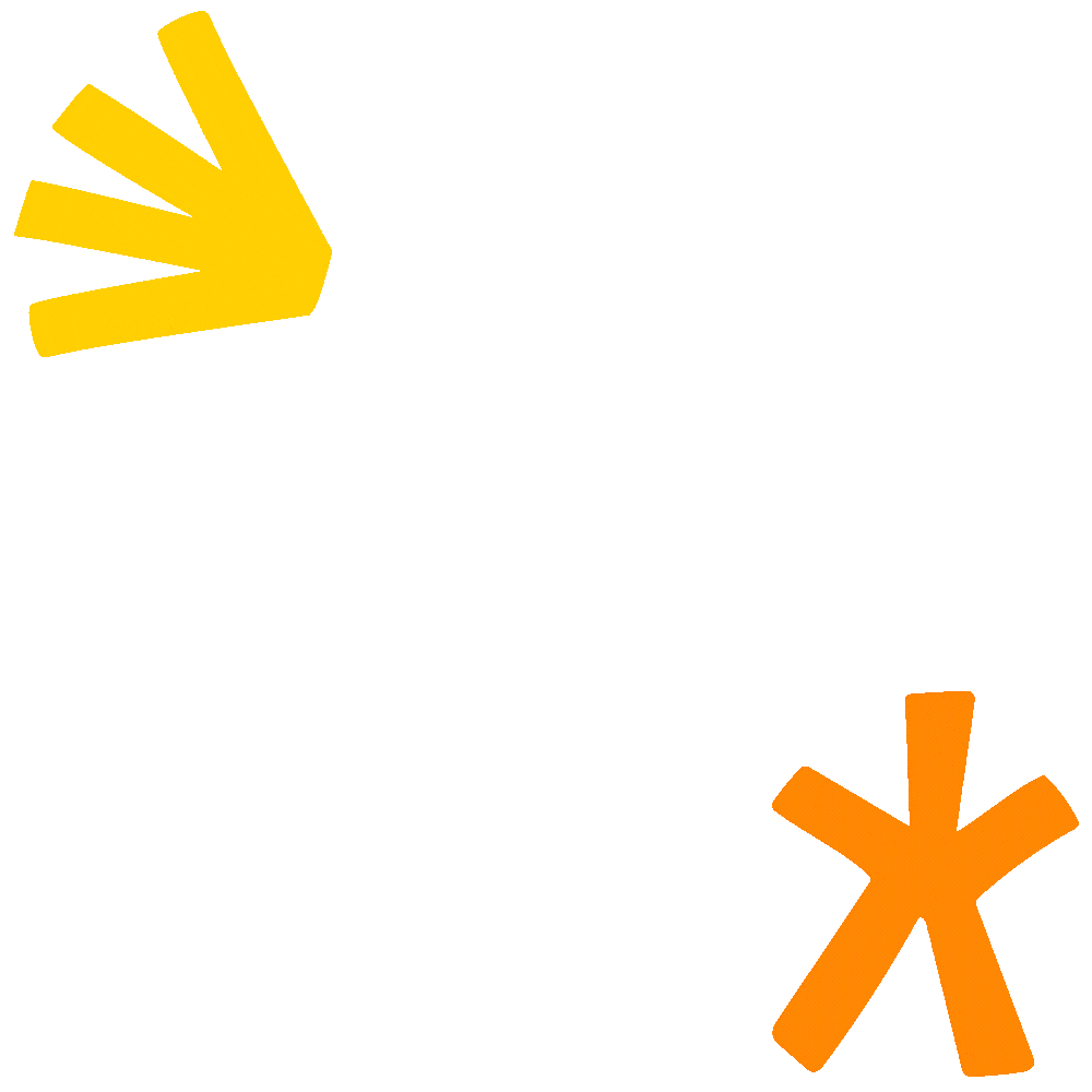 Four purple puzzle pieces displaying each of Mizzen Education's core values: human-centered, collaborative, purpose-driven, and creative.